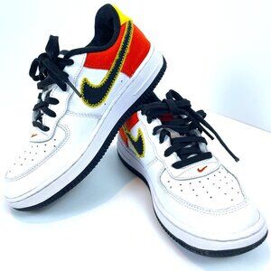Nike Air Force 1 Low LV8 Roswell Raygun White Orange Shoes DD9532-100 Youth 1.5Y
